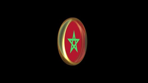 Animation der Flagge Marokkos