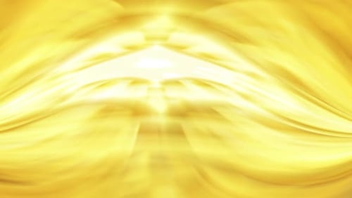 Abstract Golden Light Waves Flowing Motion Background