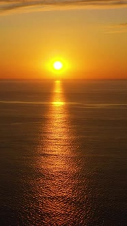 Tropical Sunset Over the Sea