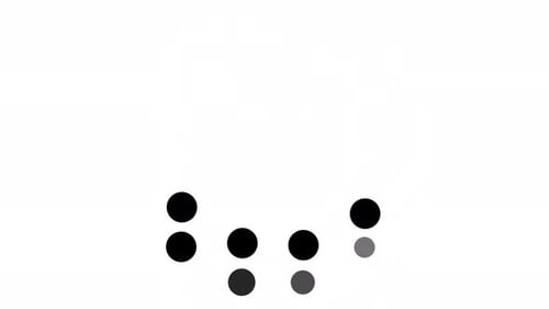 creative animated loading, cell animated motion graphic alpha channel loop video design