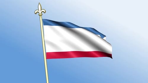 Acenando a bandeira da Crimeia