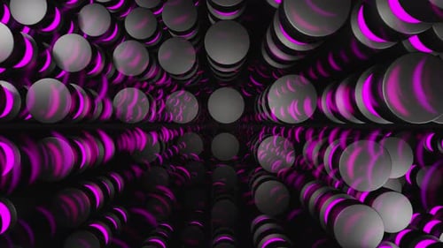 New Moved Valve With Neon Pink Light Vj Loop Background