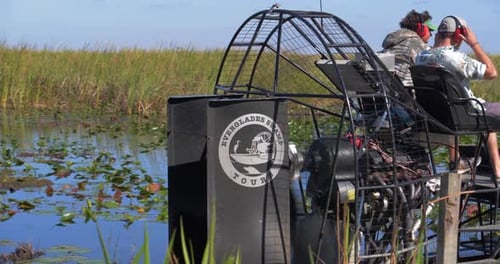 Everglades, Florida / United States - September 27, 2018: Everglades Swamp Tour,