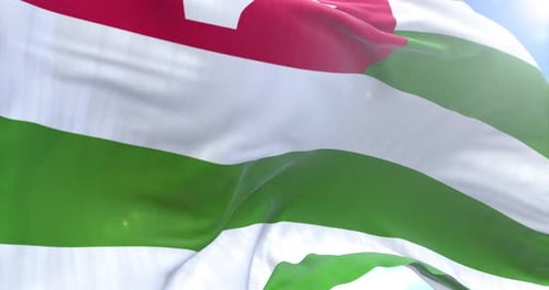 Realistic Waving Flag Animation with Fabric Texture