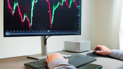 Analyzing Stock Market Data on Computer Screen