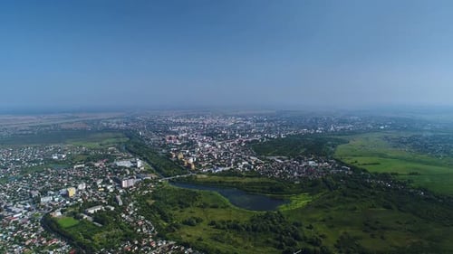 The Ukrainian City of Lutsk in the Western Part of Ukraine in the Volyn Region