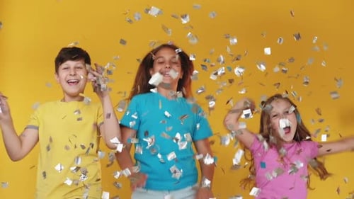 Kids Party Holiday Joy Fun Celebration Amused