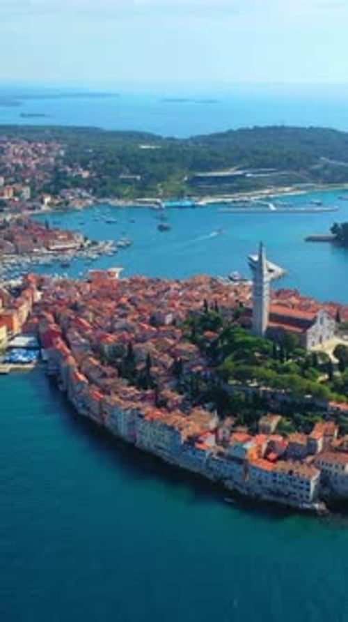 Vertical View Of Croatia Cityscape, Europe
