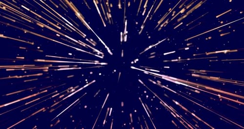 Abstract Light Streaks Zooming Through Space Background