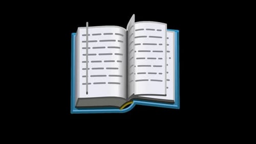 Animated Book Turning Pages for Education Content