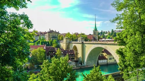 timelapse Bern City in Switzerland