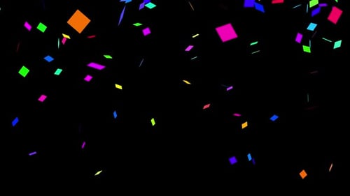 Superposición festiva de ráfaga de confeti con Alpha Channel