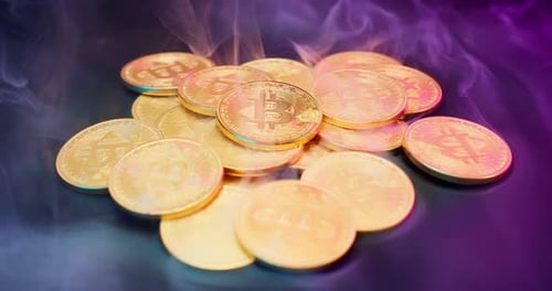 Wind Smoke Bitcoin Coins