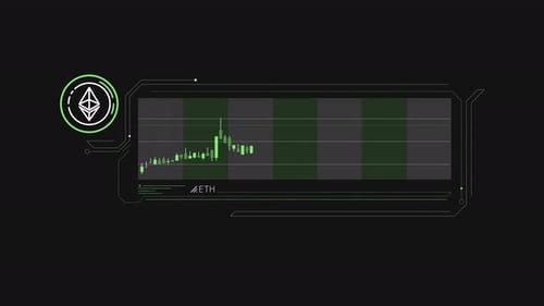 Simple Infographic Of Ethereum Growth On Alpha Channel