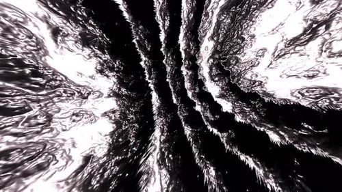 Nebula Space Seamless Hintergrund VJ Loop Animation Schwarz und Weiß