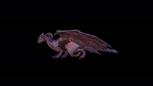 Dragon Walking Looped Video