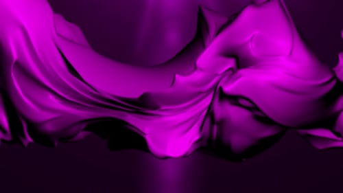 Animated fabric wave background. Abstract Pink color liquid wave fabric