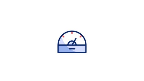 Animated Speedometer Gauge Performance Icon
