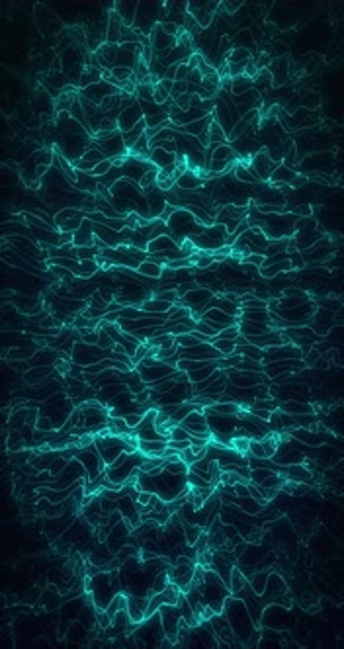 Blue Fractal Lines