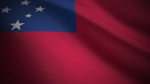 Samoa Flag Cloth Simulation – Motion Graphics
