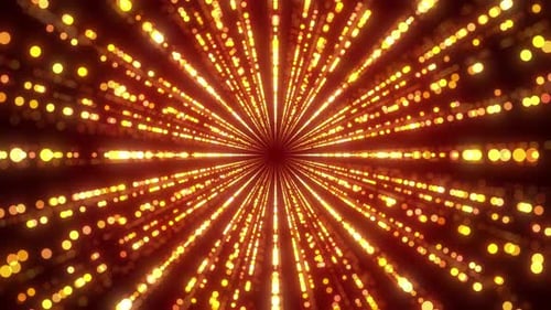 Neon Glitter Tunnel: Luxurious Red and Gold Celebration Backdrop