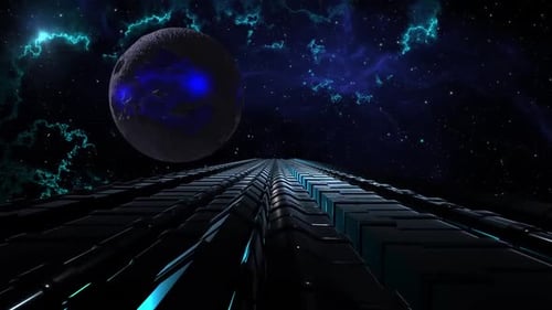 Weltraum-Animation