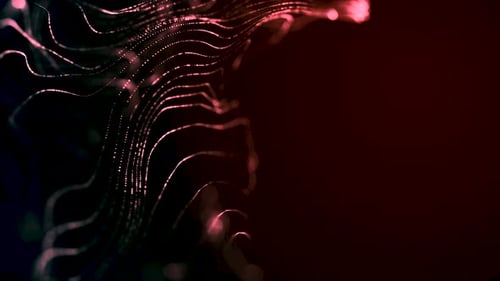 Abstract Glowing Lines Wave Futuristic Motion Background
