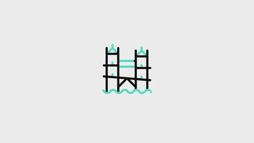 Tower Bridge Animated Icon