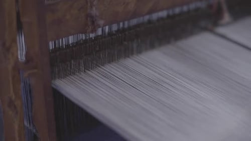 Weaving Machine in Operation