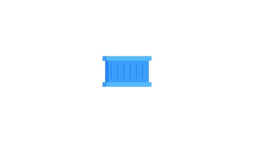 Animation des Versandbehälter-Symbols