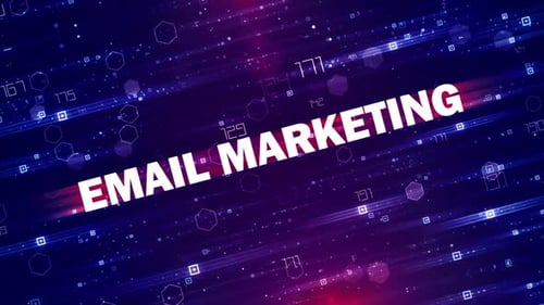 Futuristic Email Marketing Text Reveal Digital Background