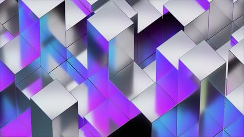 Metallische lila und blaue Hintergrundschleife
