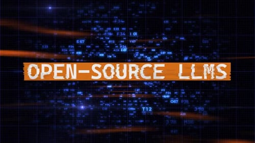 Futuristic Digital Data Stream Text Reveal Background