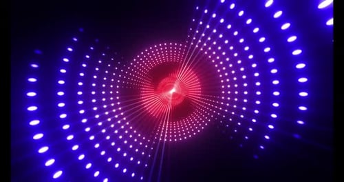 4k Red Blue Radial Led Loop
