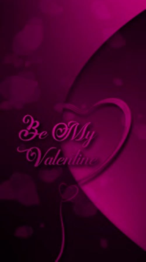Be My Valentine Purple Vertical