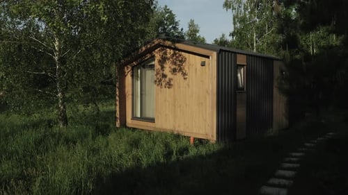 Small Modern Cabin in Rural Nature Setting