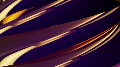 Abstract Colorful 3D Twisted Shape Background Loop