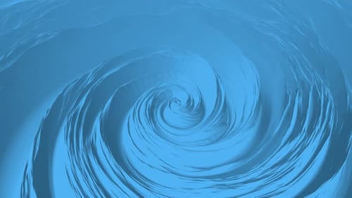 Hypnotic Blue Liquid Vortex Swirl Motion Background
