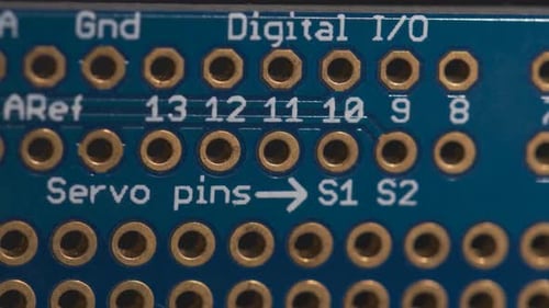 Vue macro des ports d'une carte mère.