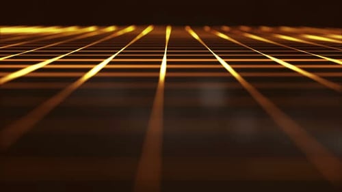 Abstract Futuristic Grid Lines Moving Tunnel Background