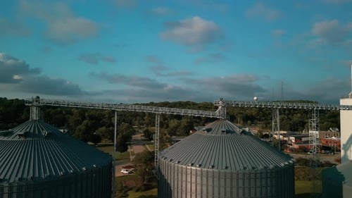 Metal Tanks of Elevator of Grain Drying Complex Steel Storage for Agricultural Harvest