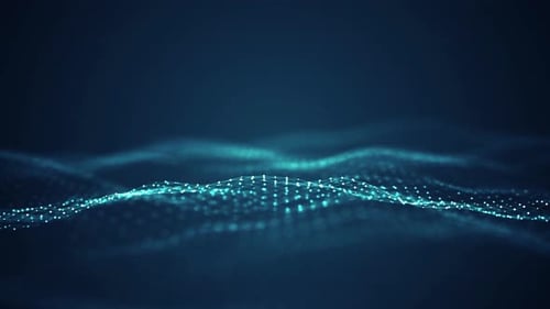 Dynamic Abstract Tech Wave Network Background