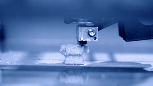 3D Printer Working Fused Deposition Modeling