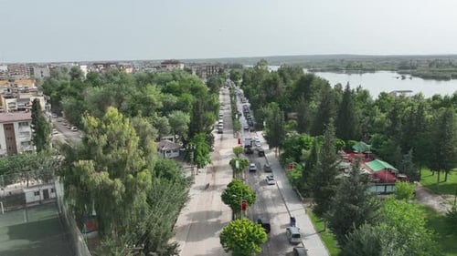 Sanliurfa, Birecik City Aerial View