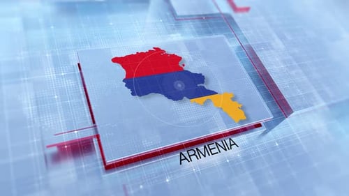 Anzeige der Armenien-Karte