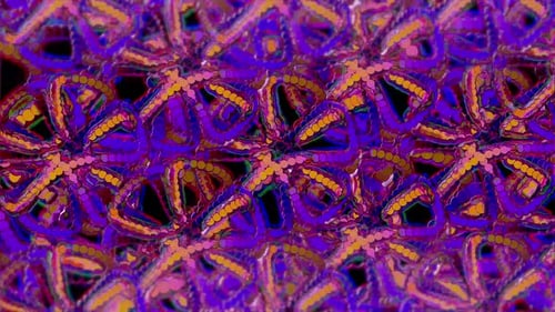 Colorful Abstract Psychedelic Organic Flowing Pattern