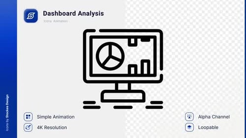 Animation Dashboard Analysis Icon