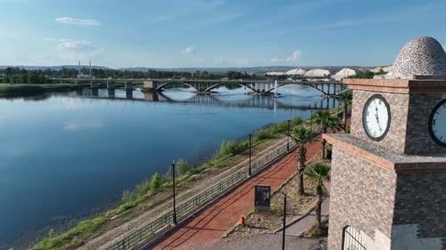 Sanliurfa, Birecik City Aerial View