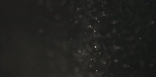 Schwebende Staubpartikel