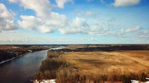 Spring, Forest, And Ice On The River 71